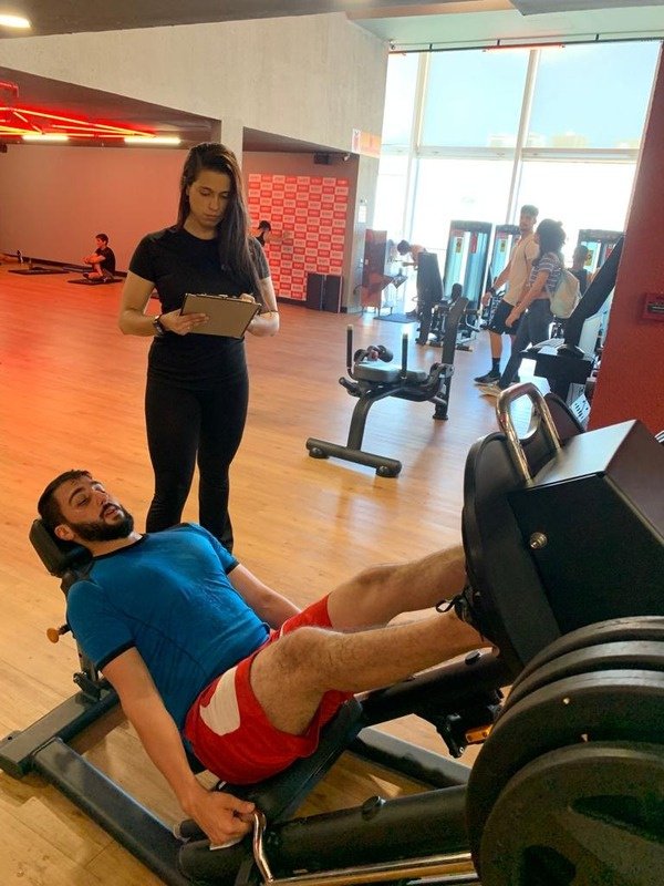 Marina Moreno treinando